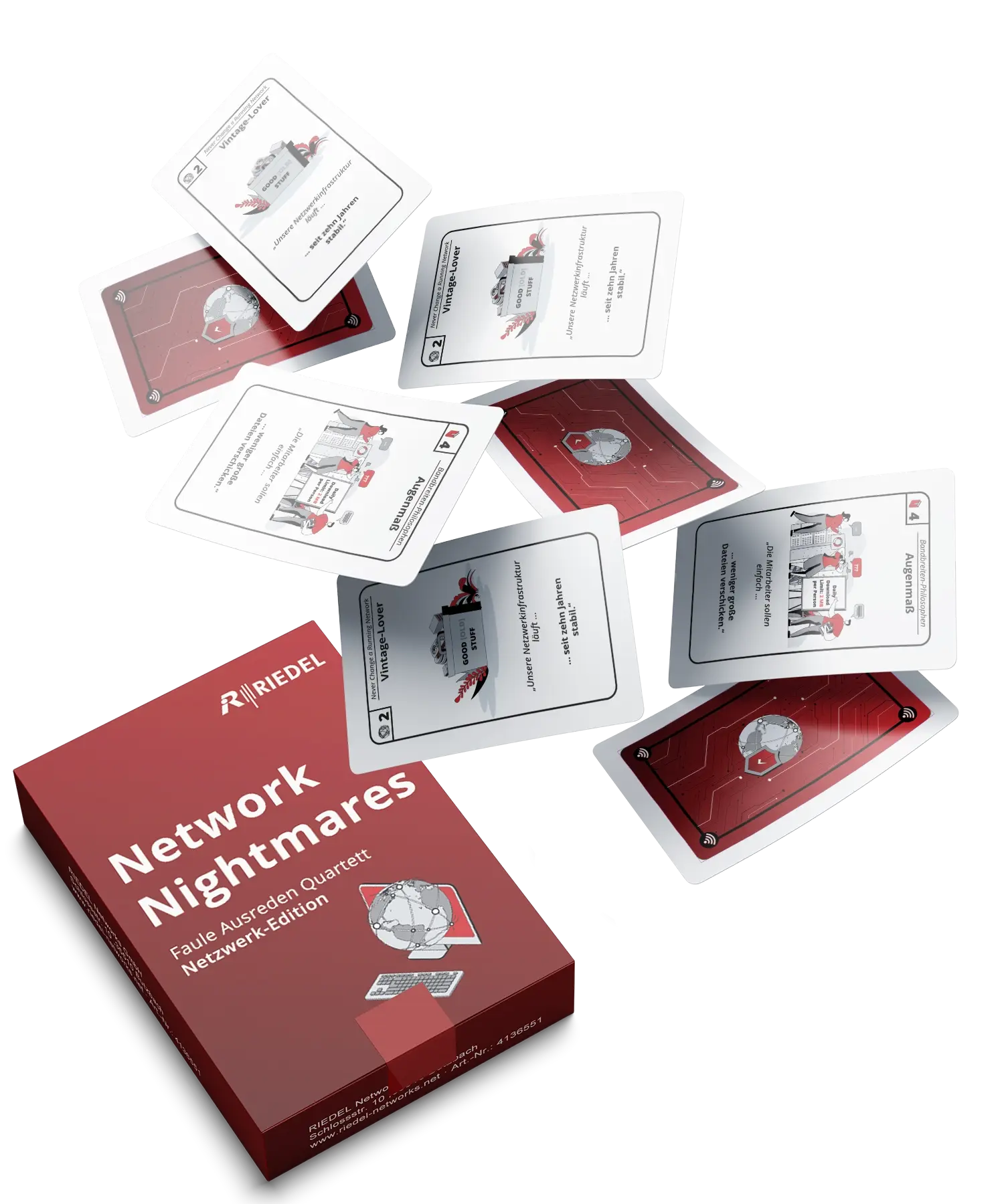 Mockup faule ausreden quartett flying cards Kopie2